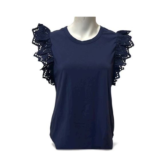 Tyler Boe Tops - Tyler Böe Eyelet Flutter sleeve top. Medium. Nearly New